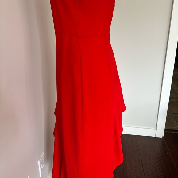Lovers + Friends Cleo Red Ruffle Midi Dress - Picture 6 of 9